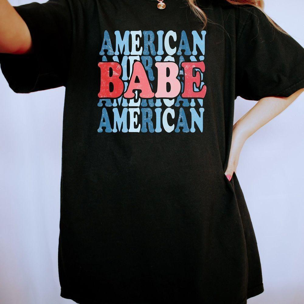 Retro American Babe Usa Vuitino Shirt